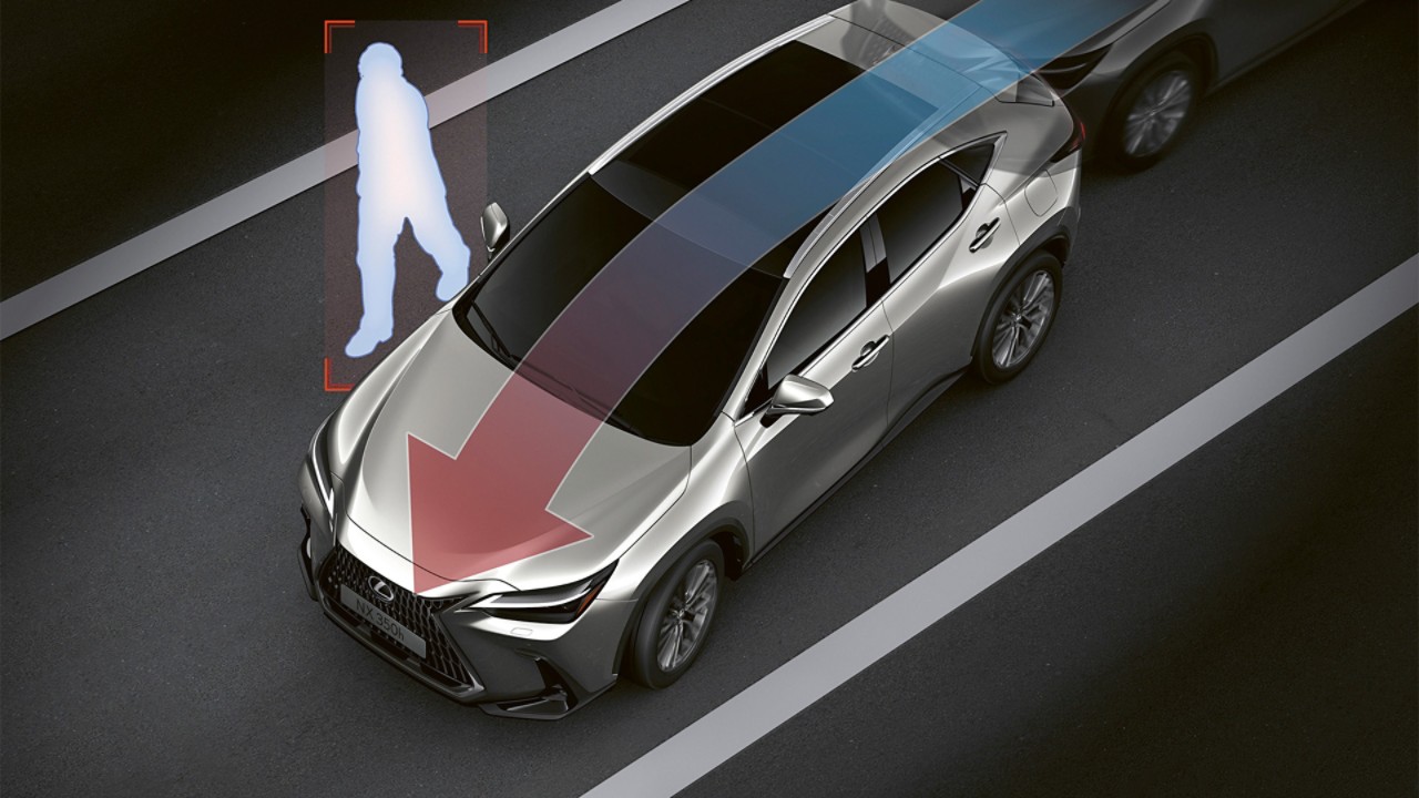 Lexus Pre-Collision System graphic